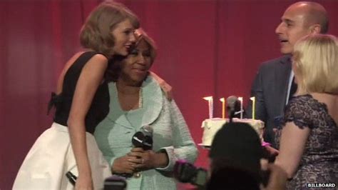 Taylor Swift Gets Birthday Serenade From Aretha Franklin Bbc News