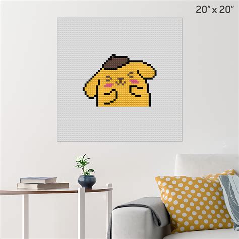 Pompompurin Pixel Art Wall Poster Build Your Own With Bricks Brik