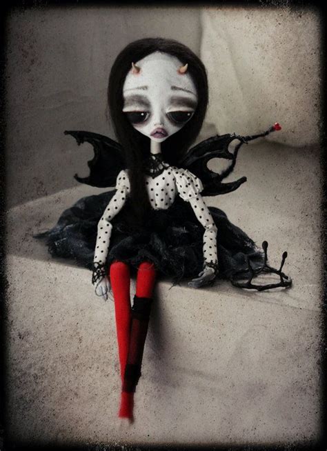 Ooak Dark Girl Demonic Girl Doll Ooak Art Doll Ooak Etsy Art Dolls