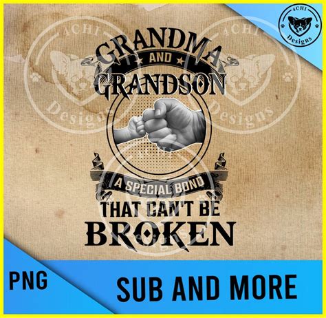 grandma and grandson a special bond that cant be broken fist etsy