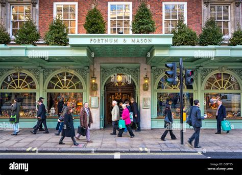 Front Entrance Of The Famous Luxury Department Store Fortnum And Mason