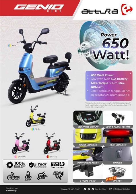 Jual Sepeda Listrik United Bike Genio Attura E Di Seller Sepeda Listrik Indonesia Sli Duri