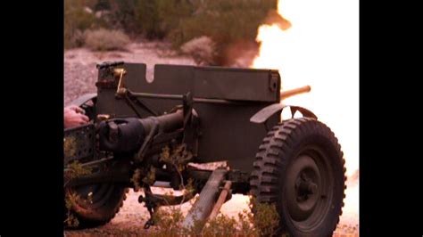 Us M3 37mm Anti Tank Gun Including Slow Motion Youtube