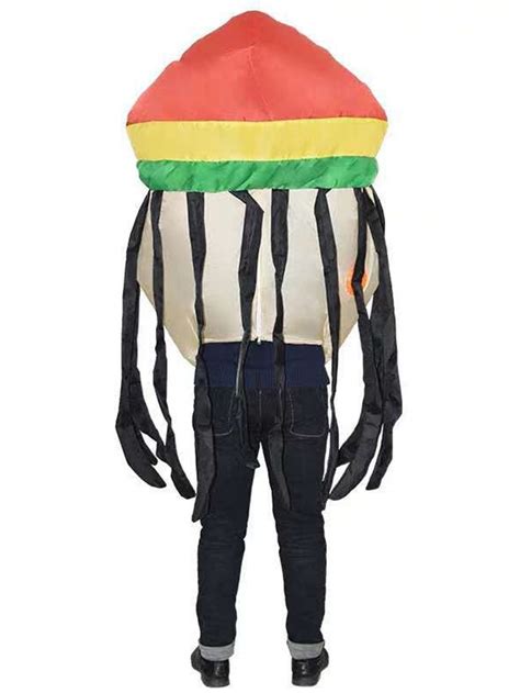 jamaican singer inflatable costume halloween christmas fancy blow up suit for adult white skin