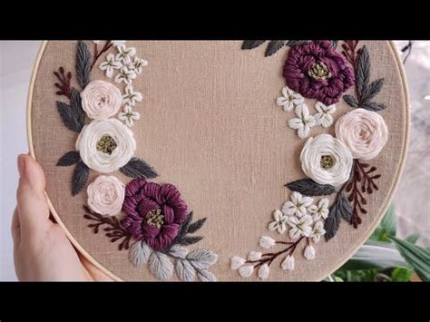A significant number of these patterns are accessible in various size hoops (small, medium, large and custom size also available) and file. (169) "Spring honey" pattern. March wreath - YouTube in ...