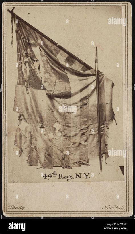 Tattered Union Flag Of The 44th New York Infantry Regiment Brady