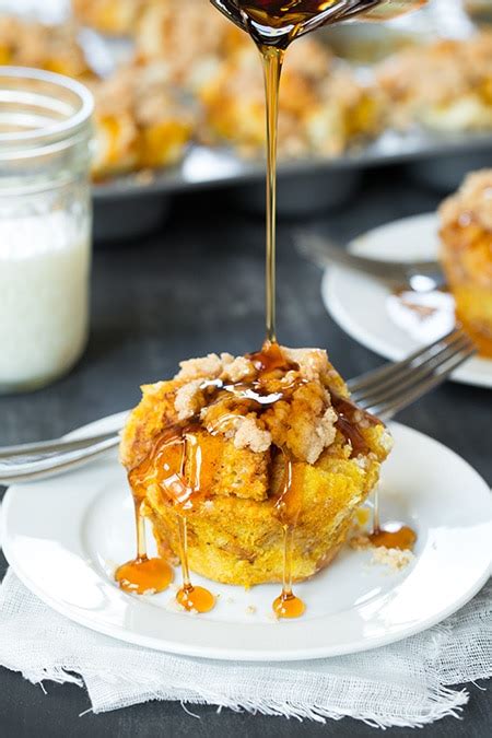 Pumpkin French Toast Muffins With Cinnamon Streusel Topping Cooking