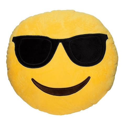 Buy Emoji Smiley Emoticon Cushion Yellow Round Pillows