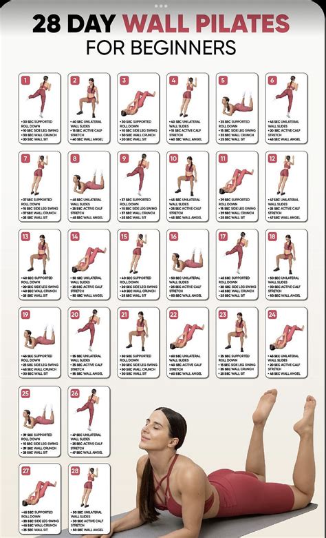 28 Day Wall Pilates Challenge Strengthen Tone Transform