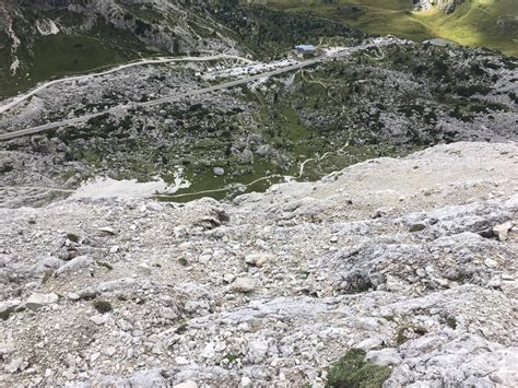 Lagazuoi Piccolo Via Del Tetto Arrampicata Free Climbing A