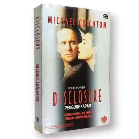 Jual Novel Disclosure Sex Is Power Pengungkapan By Michael Crichton Shopee Indonesia