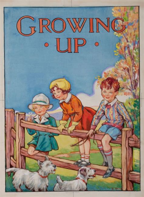 Growing Up 1930s Childrens Book Cover Painting Northern Star Art Inc
