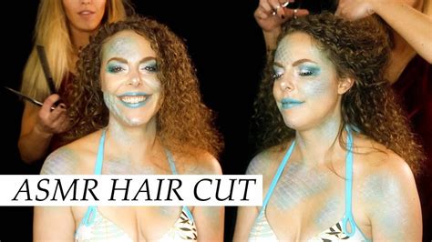 Real Asmr Haircut W Costume Makeup 3d Binaural Scissor Sounds