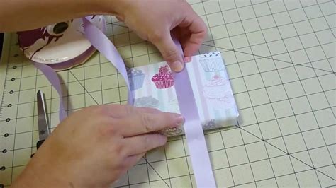 How To Tie A Ribbon Around A Box Or T Tutorial How To Tie Ribbon