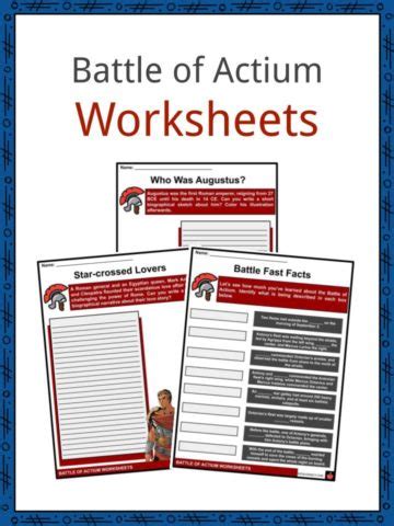 Battle of Actium Facts, Worksheets, Before The Battle ...