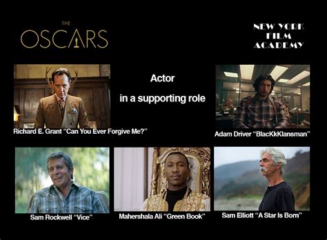 2019 Oscars Best Actor And Actress In A Supporting Role Nominees