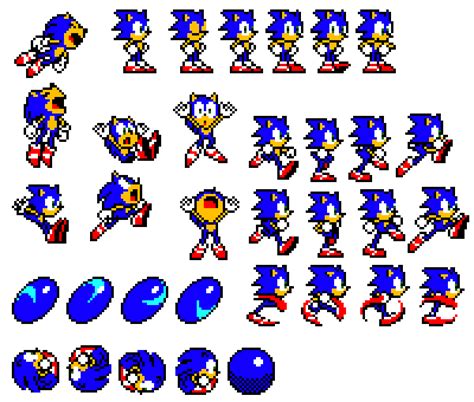Pixilart Sonic Simple Sprite Sheet By Tuxedoedabyss03