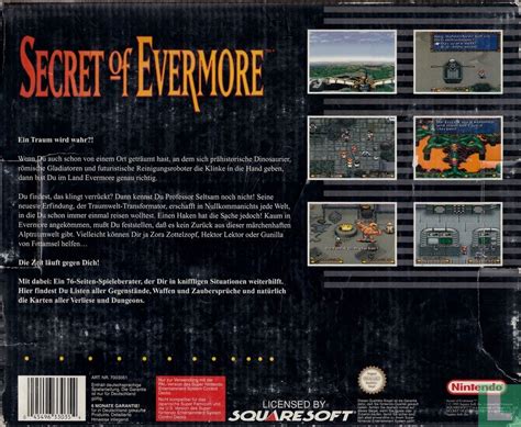 Secret Of Evermore 1995 Nintendo Snes Super Nintendo Entertainment