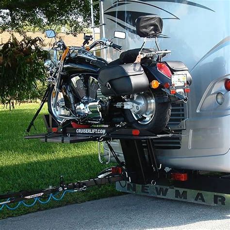 Winch Powered Rv Motorcycle Cruiser Lift Carrier Discount Ramps