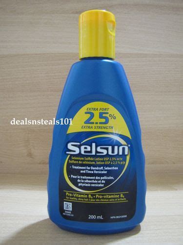 Selsun Medicated Selenium Sulfide 25 Treat Dandruff Seborrhea Tinea