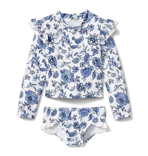 Girl Floral Rash Guard Set By Janie And Jack