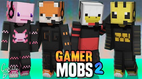 Gamer Mobs 2 Hd Skin Pack By Cupcakebrianna Minecraft Skin Pack