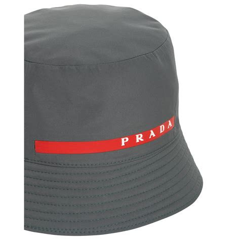 Prada Synthetic Technical Fabric Bucket Hat For Men Lyst