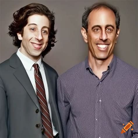 Simon Helberg And Jerry Seinfeld Smiling Resembling Two Face On Craiyon