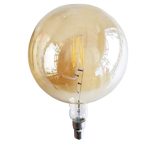 G380 Giant Size Filament Spherical Led Light Bulb E40 240v 6w Ww
