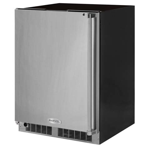 Marvel Professional 46 Cu Ft Frost Free Upright Freezer Stainless