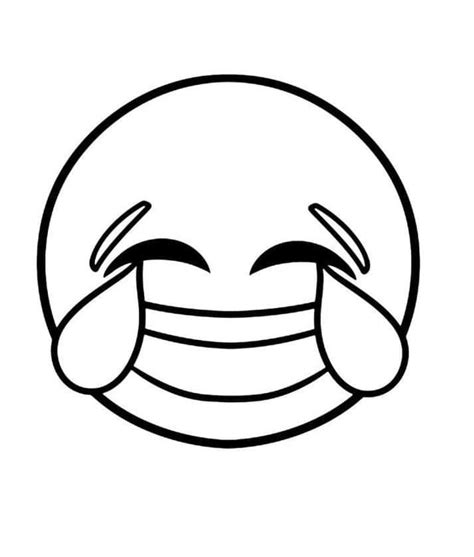 Emoji Laugh Til I Cry Coloring Page Emoji Coloring Pages Images And