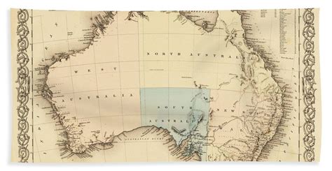 Antique Maps Old Cartographic Maps Antique Map Of Australia Beach