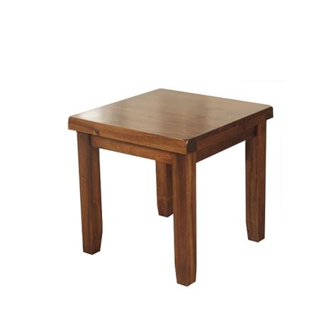 Alexis Wooden End Table Square In Dark Acacia Wood Furniture In Fashion