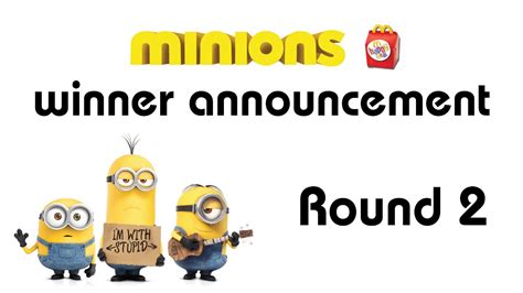 Minions Winner Announcement Round 2 Summer 2015 Mcdonalds Complete