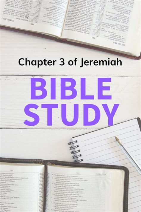 Bible Study Jeremiah Chapter 3 Study Guide Included Bible Study