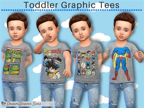 The Sims Resource Toddler Boy Graphic Tees 02