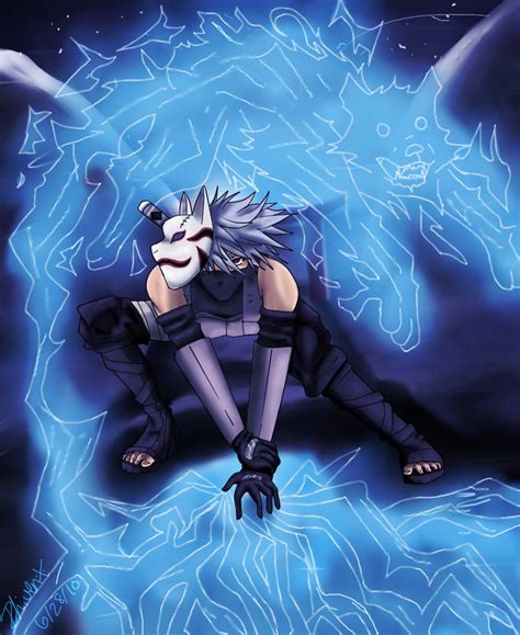 Icon art by the wonderful @tradigitalhollow. Anbu Kakashi by RhIVenX on DeviantArt