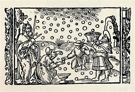 Gathering Manna 1539 Drawing By Print Collector Fine Art America