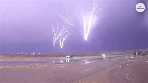Storm Chaser Captures Rare Upside Down Lightning