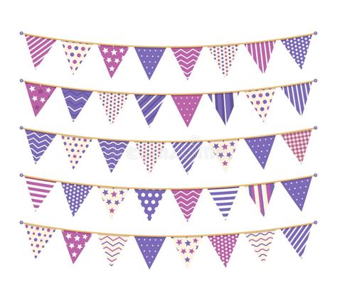 Purple Bunting Stock Vector Illustration Of Color Circus 151147524