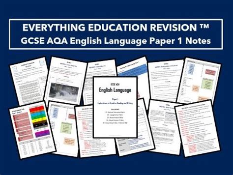 Gcse Aqa English Language Paper Explorations In Creative Reading And