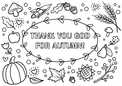 gracias dios por el otoño para colorear imprimir e dibujar coloringlib