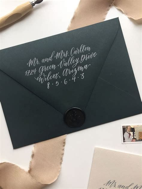 Return Address Calligraphy for Wedding Invitations | Elegant… | Unique