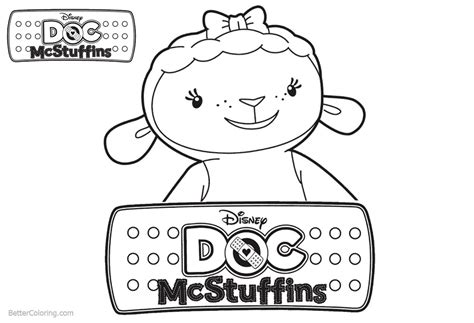 Doc McStuffins Lambie Coloring Pages - Free Printable Coloring Pages