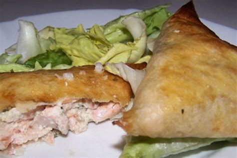 Recette de Bricks au saumon