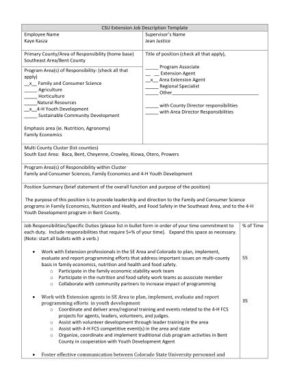 88 Job Description Form Template Page 4 Free To Edit Download And Print Cocodoc