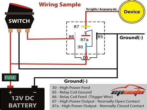 Fantastic 12v 30a Relay 5 Pin Wiring Diagram Light Detector Circuit