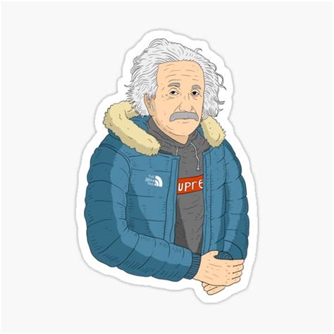 Einstein Drip Dope Einstein Sticker For Sale By Jjartanddrawing