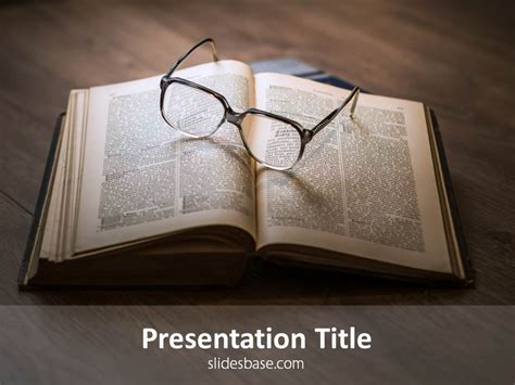 Books And Reading Powerpoint Template Slidesbase