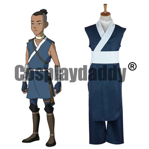 Avatar The Last Airbender Water Tribe Sokka Outfit Cosplay Costume